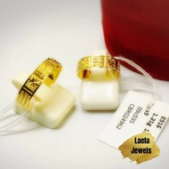 LAELA CINCIN BELAH ROTAN BERBINTANG PASIR EMAS TULEN 916 GOLD RING