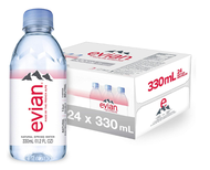 Evian Natural Mineral Water 330ML X 24S