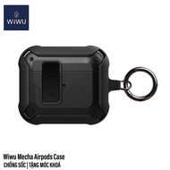 Wiwu Mecha Shockproof Airpod Case with Keychain for Airpod 3 / Airpod Pro