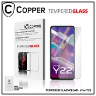 Vivo Y22 - COPPER TEMPERED GLASS FULL CLEAR