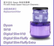 [8折現貨優惠] Dyson V10 Slim SV18 Digital Slim Fluffy Compatible Filter  吸塵機 後置濾芯 代用濾網