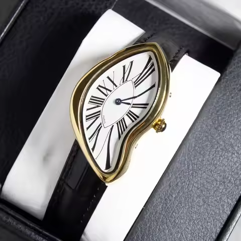 Alien Crash Melt Twist Y2K Watch kiosk Men's Fashion Trendy Retro Advanced Instagram Design Niche de