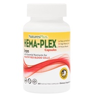 ❤️Nature's Plus, Hema-Plex, 60 Fast-Acting Vegetarian Capsules (Vegan)