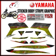 YAMAHA Y15ZR V1 Y15 ZR YSUKU STICKER BODY STRIPE GRAPHIC COMPLETE MNM3 GREY SILVER GREEN B17-FG000-5