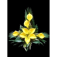 Flower altar of the god. ancestral altar. Buddha altar. home decoration