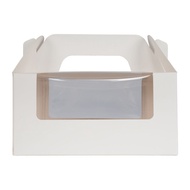 Cake Box Plain White Window/Handle 7X5X3.5" 5Pcs