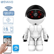 EVKVO 4MP Robot WIFI PTZ IP Camera Indoor Wireless Yoosee 5x Zoom AI Auto Tracking Night Vision Video Baby Monitor CCTV Security Camera