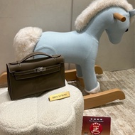 Hermes Mini  Kelly Pochette 大象灰 銀扣  全新現貨