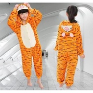 TIGER CHARACTER ONESIE COSTUME Cosplay Kids Sleepwear Pajamas P67JM