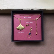 情人節禮盒_黃銅飾品組_美女與野獸_耳針款