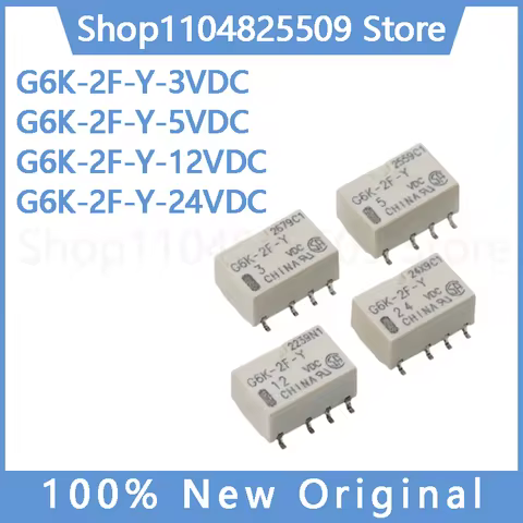 (5~50) Pcs 100% Original new G6K-2F-Y-3VDC/5VDC/12VDC/24VDC 8PIN 1A G6K Power relays 3V 5V 12V 24V D