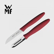 德國WMF 蔬果刀削皮刀雙刀組 (紅色) (超值組合)