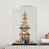 Lego Storage Box Acrylic Display Case For 80058 Celestial Pagoda Popmart Labubu Figure Collection
