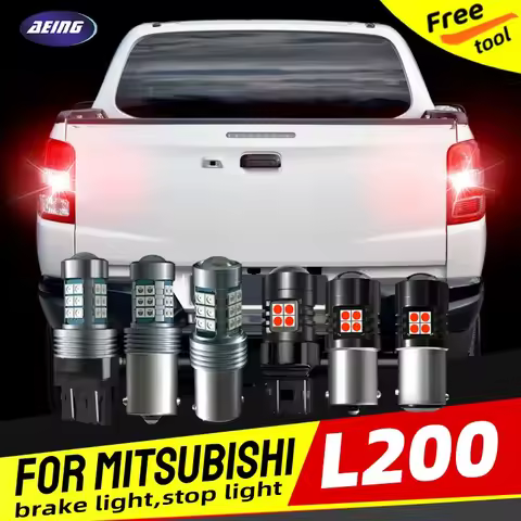 2pcs Car LED Brake Stop Tail Lights Blubs Red For Mitsubishi L200 Triton KA4T KA5T KK4T 2006 2008 20