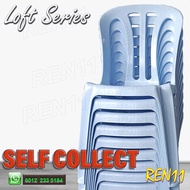 3V Grad A LA701 Plastic Side Chair - Plastic Chair  - White / Yellow / Red / Marble / Blue / Green /