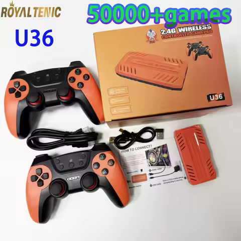 U36 Wireless Retro Gaming Console M15 K8 128GB 50000+ Games, 40+ Emulators PS1 Support 4K HDMI - Bes