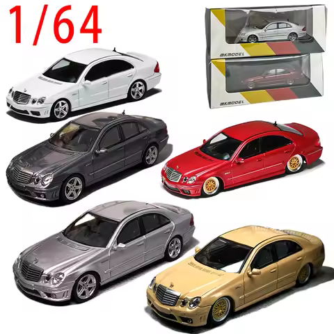 MK MODEL Diecast 1/64 Scale Mercedes Benz E63 W211 Sedan Car Model Limited Edition Alloy Benz E63 W2