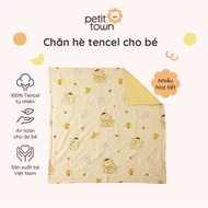 Tencel summer blanket for baby Petit Town, high quality tencel silk blanket, thin blanket for school