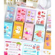 Sticker Book Ring Sticker Cute Pet Diary Series Cute Book Mini Book/Sticker Note Washi Character Korean Cartoon Model