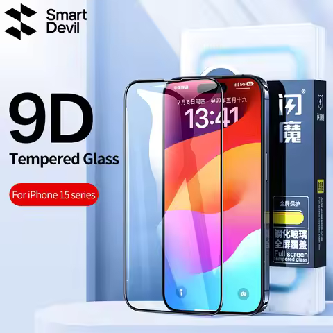 SmartDevil 1/2Pcs Screen Protector For iPhone 15 Pro Max Tempered Glass for iPhone 15 Plus Anti-Blue
