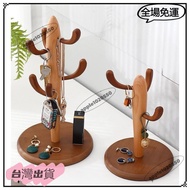Taiwan Shipment Entrance Key Hanger Creative Cactus Solid Wood Storage Box Door Desktop Shelf 00