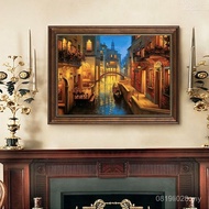 Restaurant Landscape Painting Model Room Hotel Retro Decorative Painting American B & B Living Room 