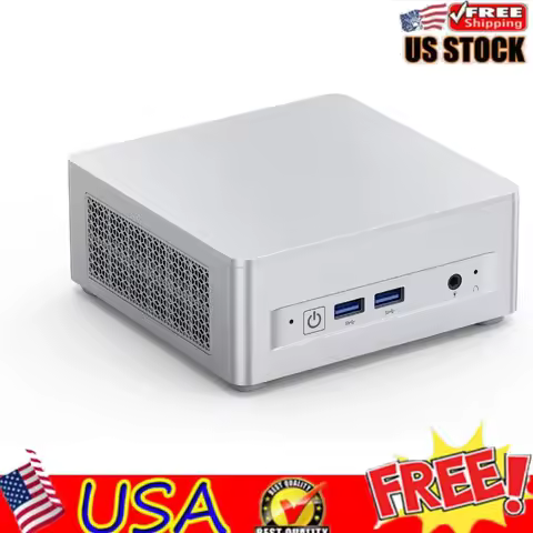 Christmas Deal-UM870 Slim Mini PC AMD Ryzen 7 8745H 8C/16T Desktop Computer Barebone Without RAM/SSD