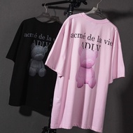 Adlv Genuine Teddy Bear T-shirt Printed Teddy Bear In Yellow Black Pink
