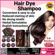 [SG Seller] Meidu Hair Dye Shampoo (500ml or 30g) Contains Ginseng Treatment, Darkens &amp; Covers White Hair Strongly