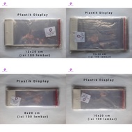 Display Plastic Perlize Plastic/ Hanging Opp Plastic/, 100 Sheets, Size 8x20, 10x20, 12x20, 15x20, R