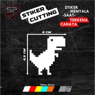 Dino 8 bit game Sticker Cutting Sticker