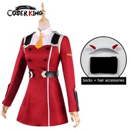 [LXYH- COSER KING] Anime DARLING in the FRANXX 02 Zero Two เครื่องแต่งกายคอสเพลย์ การ์ตูนอะนิเมะ Women Dress Cospaly Costume ชุดแฟนซี