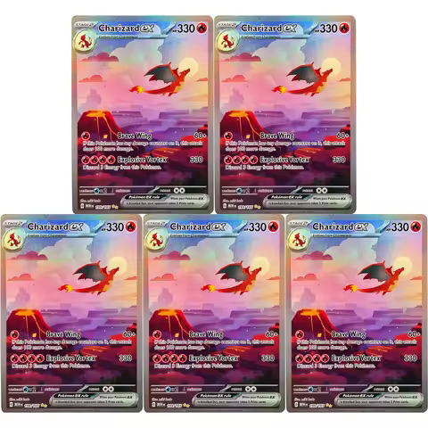 PTCG Collection Cards Charizard 199/165 DIY PTCG Game Cards Shining Creativity Rare Holographic Card