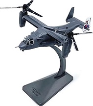 DAGIJIRD Alloy V22 Osprey Transport Helicopter Model 1/144 Scale Plane Model Aviation Science Exhibi