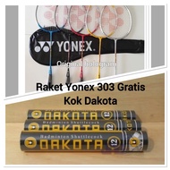 RAKET BADMINTON YONEX GR303 ORIGINAL BONUS +KOK SHUTTLECOCK DAKOTA SET