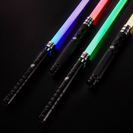 Metal Lightsaber Laser Sword Toys RGB Light Saber 16 Color Change Kids Soundfonts Force FX FOC Blast
