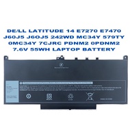 DE/LL LATITUDE 14 E7270 E7470 J60J5 J6OJ5 242WD MC34Y 579TY 0MC34Y 7CJRC PDNM2 0PDNM2 7.6V 55WH LAPT