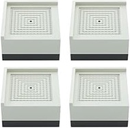 4 Pcs Heavy-Duty Square Furniture Risers, Non-Slip Stackable Bed Legs, Increase Height by 4/7.5/11 c