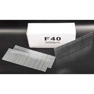 F40 40mm (5000pcs) (3 Box) Brad Nail / Straight Nail for F50 Nailer Gun