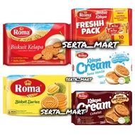 Roma Coconut Biscuits 300g - Fresh Pack - Cream Pack 180g - Chocolate Cream 189g