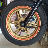 12-Inch Reflective Wheel Rim Stickers (1 Set Can Be Attached To 2 Wheels)