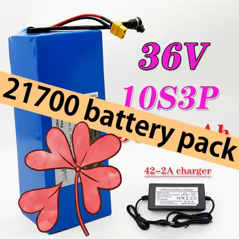 New 21700 10S3P Lithium-ion Battery 36V 15Ah 1000W Power Tool Battery Outdoor Backup Battery with 30