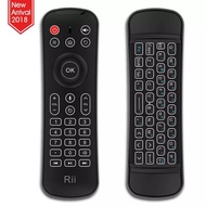 Rii MX6 2.4G Mini Wireless Keyboard Mouse AIR MOUSE TVBOX SETUP BOX  6-Axis Gyroscope Double-sided Multimedia Keyboard with IR Remote Control Backlight for Mini PC Android TV Box