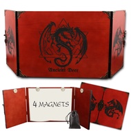 DM Screen Wooden Dungeon Master Screen for Hand Crafted Dungeon and Dragons gift,DND Dice GM Games,D