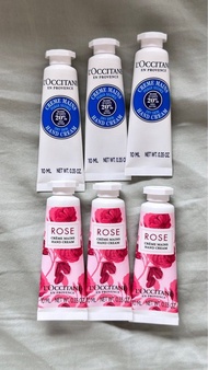 peaux seches rose loccitane 潤手霜 乳木果 玫瑰 護手霜 10ml travel size sample hand cream