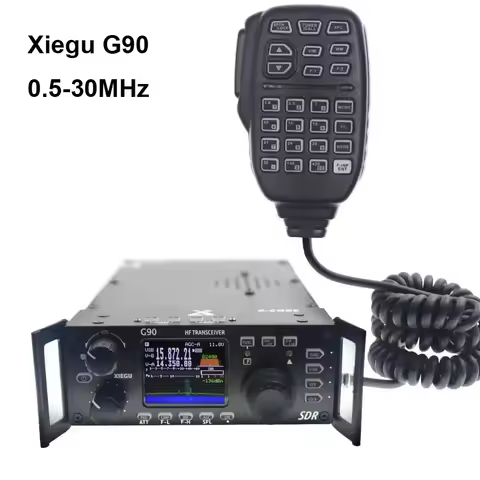Xiegu G90 0.5-30MHz HF Amateur Radio 20W SSB/CW/AM/FM SDR Structure with Built-in Auto Antenna Tuner