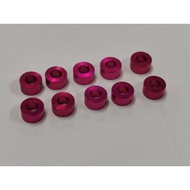 Aluminum shim  PINK M3x6 0.5/1.0/2.0/3.0mm