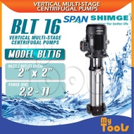 Mytools SHIMGE BLT16 VERTICAL Multi-Stage Centrifugal Pumps | Motor Power 0.37KW to 7.5KW – IE2 Moto