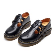 Dr Martens 8065 Mary Jane รองเท้ารองเท้าบูท Martin ที่รัดคู่สไตล์วัวรุ่น Crusty ผู้หญิงขนาด34-41