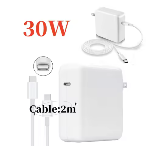 Charger 30W USB-C Type-C Charger, Power Adapter for Macbook A1534 a540, Xiaomi, Huawei, Google, 2M U